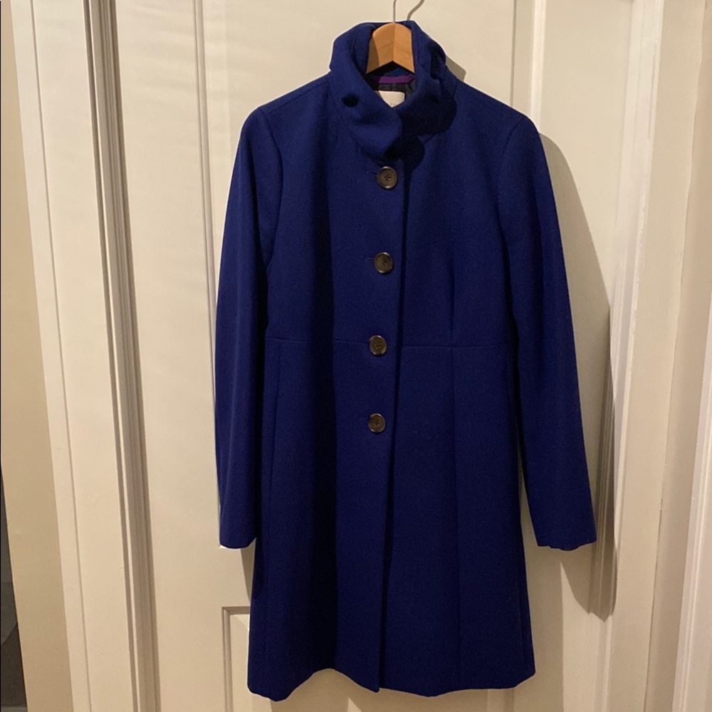 Elegant Blue Women's Coat
